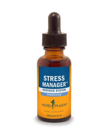 Herb Pharm Stress Manager 1 fl oz (30 ml) - Buy Online on GoSupps.com