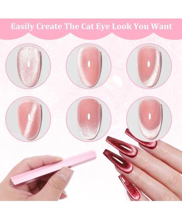 Cat Eye Magnet for Nails Double-head Nail Magnet Pens 4.7inch Nail Magnet Stick for Cat Eye Gel Nail Polish Home DIY Salon Studio Women - Buy Online on GoSupps.com