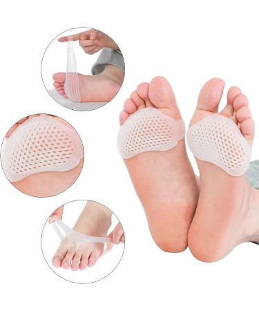 Sibba Foot Pads Cushions - 4 Pairs for Metatarsal Pain Relief and Comfortable Heel and Forefoot Cushioning - Buy Online on GoSupps.com