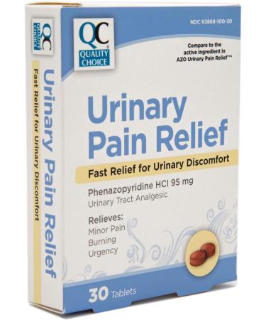 Quality Choice Standard Urinary Pain Relief Tablets - 30 Count - Comparable to AZO - 1 Pack - Buy Online on GoSupps.com