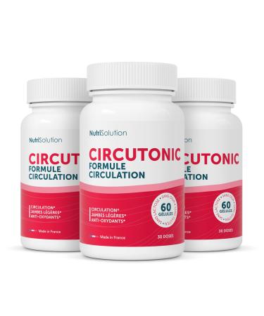 CircuTonic : Compl ment Naturel pour la Sant Veineuse - Circulation Sanguine & Jambes L g res - Marron d'Inde Vigne Rouge P pins de Raisin - 60 G lules - Fabriqu en France (3)