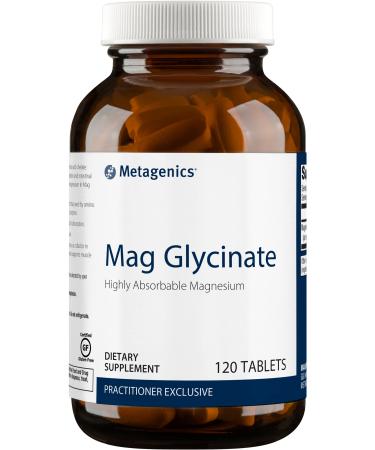 Metagenics Mag Glycinate  Magnesium Glycinate  Highly Absorbable Magnesium Supplement | 120 Servings Unflavored 120 Count (Pack of 1)