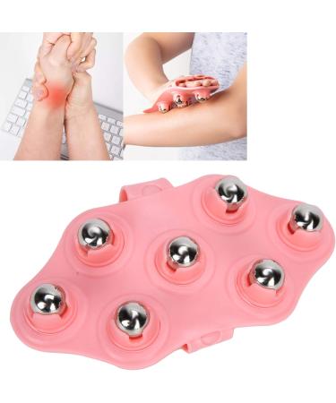 Hand-Steel Ball Massager | Manual Back Massage Roller with 7 Balls for Muscle Relief | Ganzporrass Massage Device for Back & Shoulder - Buy Online on GoSupps.com
