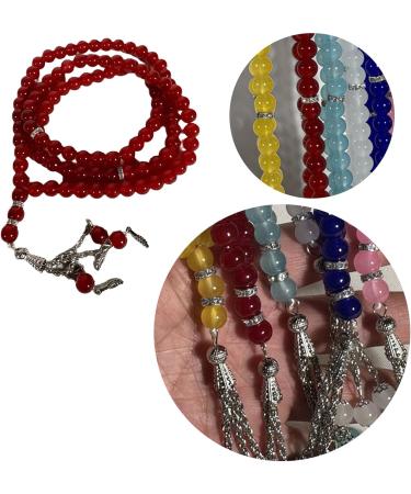 Oralgo's Handmade 99 Prayer Pearl Tasbih | Traditional Muslim Rosary Bracelet | Perfect Gift for Islamic Jewelry - Buy Online on GoSupps.com