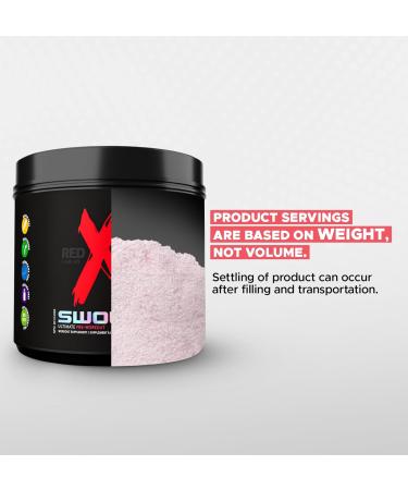 Red X Lab Swole Pre-Workout Powder Pumps & Strength Extreme Intensity Hyper Concentrate Citrulline Malate 2:1 Beta Alanine For Men & Women 25 Servings (Sour Watermelon 500g) Sour Watermelon 500 gram - Buy Online on GoSupps.com