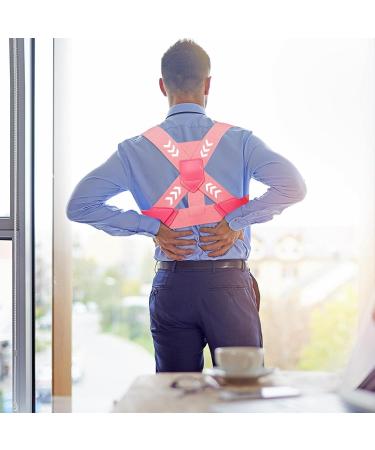 Adjustable Shoulder Posture Brace | Posture Enhancing Full Back Support Belt | Non-Sensory Design Back Straightener for Home School Gym Work Area - Buy Online on GoSupps.com