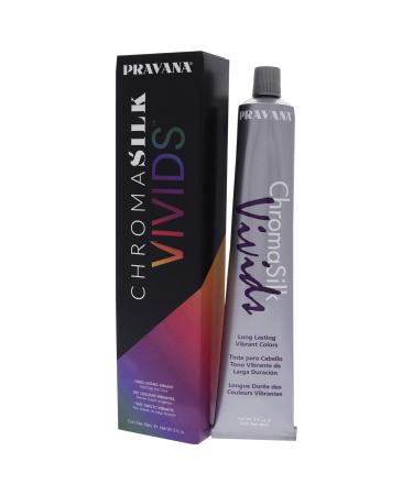 PRAVANA ChromaSilk Vivids Blue Creme Hair Color 3 fl oz - Silk & Keratin Protein - Long-Lasting Formula - Pack of 1 - Buy Online on GoSupps.com