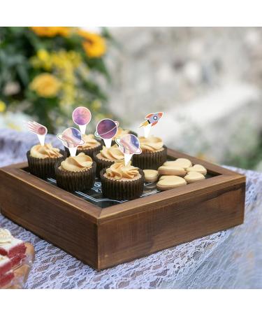 24 Pack Space Rocket Cupcake Toppers - Galaxy Universe Planet Decorations for Kids' Birthdays Anniversaries & Baby Showers - Buy Online on GoSupps.com