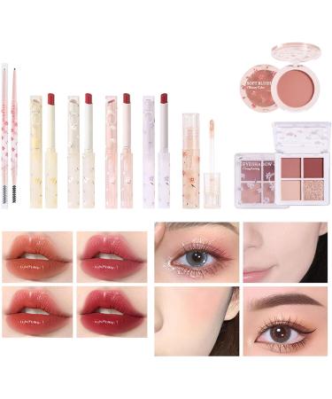  EXBERT 8 in 1 Makeup Kit Blusher Palette Blusher Blusher Easy Travel Shimmer Eyeshadow Girls Beauty Products for Dating Travel Home Exbert - Buy Online on GoSupps.com