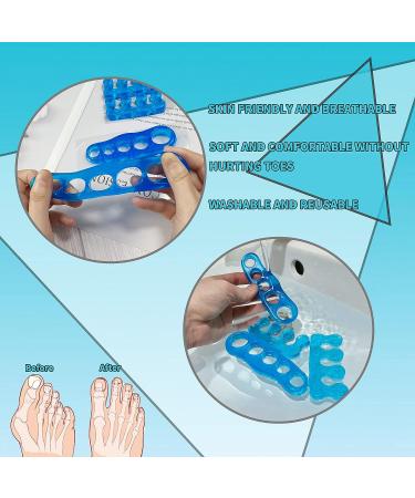 2 Pairs Gel Toe Separators & Straighteners for Bunion Relief - Toe Stretchers for Men and Women - Buy Online on GoSupps.com