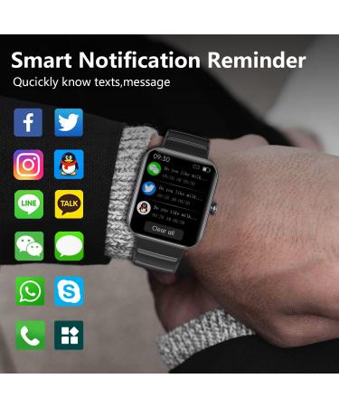 F21 Pro Blood Sugar Monitor Watch - Bluetooth Fashion Smartwatch for Non-Invasive Painless Blood Glucose Testing - Upgraded Black for Men and Women - Buy Online on GoSupps.com