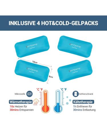 ComfyTemp Cool Pads for Facial Gel TMJ Pain Relief & Post-Surgery Edema Treatment | Soft Cool Packs for Toothache 85cm x 12.5cm - Buy Online on GoSupps.com