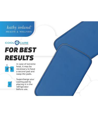 Kathy Ireland Health and Wellness Pillow Cooling Pad | Pressure-Activated | Recharges Automatically | Instant & Long-Lasting Relief | Ideal for Sleep & Exercise - Buy Online on GoSupps.com