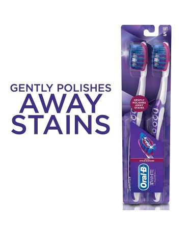 Oral-B 3D White Luxe Soft Toothbrush 2 Pack - Whiter Teeth & Gentle Care - Buy Online on GoSupps.com