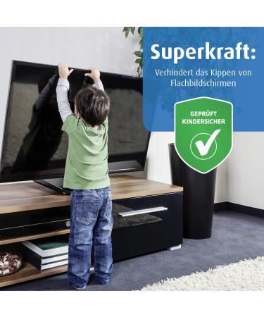 Reer TV Tilt Lock - Child Safety TV Lock to Protect Kids & TVs | Swabian Expert | White - Buy Online on GoSupps.com