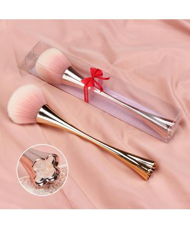 demaxiyad Face Makeup Brushes - Standing Loose Powder Brushes - Face Makeup Brush Nail Art Brush Powder Foundation Brush for Nail Art Dust Powder Removal Standing four-leaf clover makeup brush gold + PVC - Buy Online on GoSupps.com