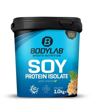 BODYLAB24 SOJA Protein Isolate Vanilla 1000g purely vegetable soy protein isolate for your muscle building from up to 90% protein extensive amino acid profile low fat and carbohydrate share 1 kg (1 Pack)
