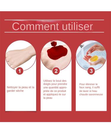  Mimoqk Fake Blood Washable Fake Blood Fake Blood Gel | Halloween Fake Blood Makeup Vampire Accessories and Makeup Special Makeup 1.76 Oz Washable for Fake Nosebleed  - Buy Online on GoSupps.com