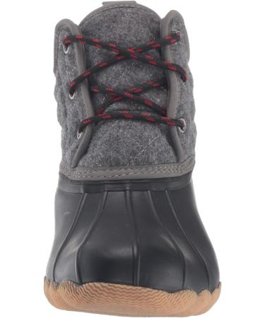 Skechers Women's Pond-Lil Puddles-Mid Quilted Duck Boot - Waterproof Rain Boot 8 Black/Charcoal - Buy Online on GoSupps.com