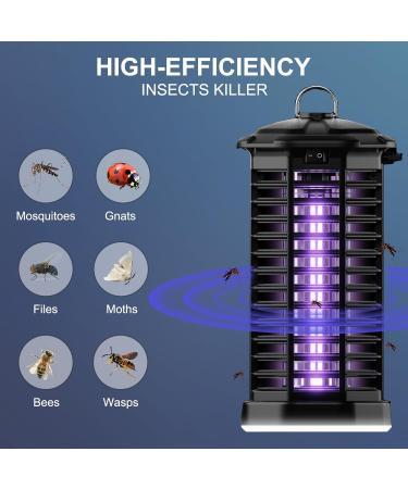 Electric Bug Zapper with LED Light LUUGUYI 4200V Mosquito Zapper Killer Electric Insect Fly Zapper Mosquito Trap No Odor & Chemicals Mosquito Lamp Bulb for Indoor & Outdoor - Buy Online on GoSupps.com