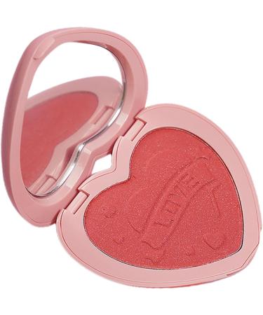 Powder Blush for Cheeks | Matte Blush with Mirror Travel Size Girls Face Highlighters for Home Work Travel Shopping Meeting Dating Bero - Buy Online on GoSupps.com