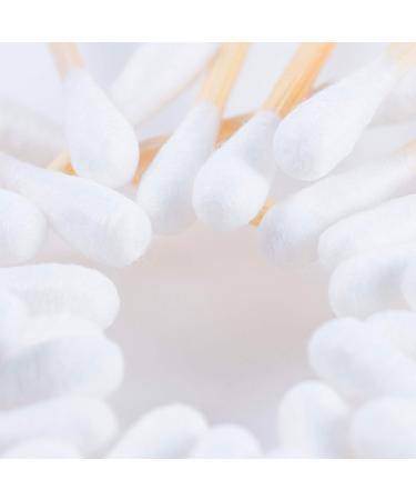 Organic Bamboo Cotton Swabs - 1000 Count | Highly Absorbent & Hygienic | Biodegradable & Recyclable | 5 Pack - Ideal for Beauty, Jewelry, Pet Care - Buy Online on GoSupps.com