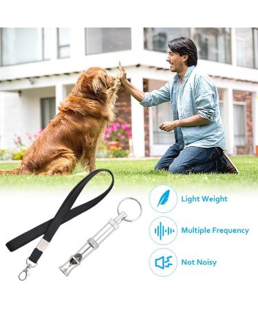 3 Pack Dog Whistle Dog Training Whistle with Lanyardfor Recall Adjustable Frequencies Pet Whistles for Training Barking Behaviour Professional Dog Training Set 2.17 x 0.31 x 0.59in Silver+black - Buy Online on GoSupps.com