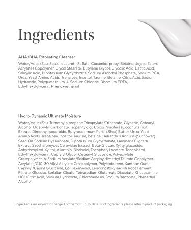 Murad Smooth + Hydrate - 2-Piece Full-Sized Set ($122 Value) - Exfoliatng Acids to Polish Dull Skin and Deliver Critical Hydration - AHA/BHA Cleanser 5.0Fl Oz Hydro-Dynamic Moisture 1.7Fl Oz - Buy Online on GoSupps.com