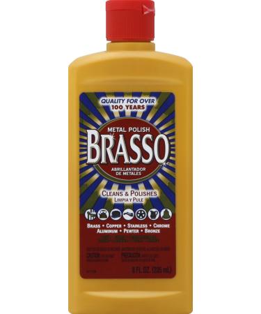 Brasso Multi-Purpose Metal Polish, for Brass, Copper, Stainless, Chrome, Aluminum, Pewter & Bronze, 8 oz Standard
