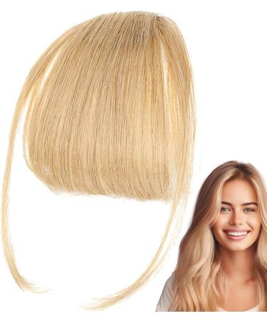 Human Hair - Soft Hair Extension Comfortable Air Bangs French Fake Bangs Fringe | Shiny Clip On Bang Human Hair Stylish Fringe Hairpieces Human Hair Wig Hair Remy Toppers For Women Men Adults gold - Buy Online on GoSupps.com