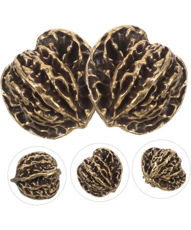 Rorpoir Hand Exercise Balls - Chinese Walnut Decor & Stress Relief - Unique Brass Design - Buy Online on GoSupps.com