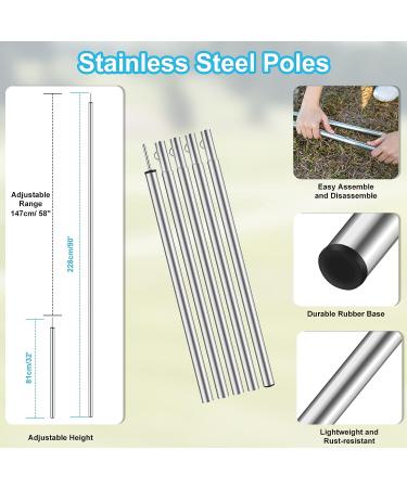 Hammock Rain Fly 12x10FT Camping Tarp with Poles | Waterproof, Ultralight Survival Tent for Outdoors, Camping, Hiking | Picnic Backpacking Essential - Buy Online on GoSupps.com