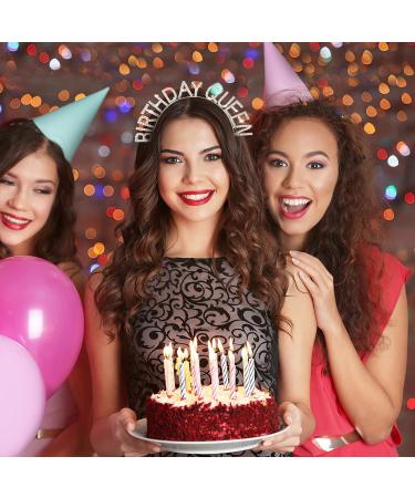 WLLHYF Birthday Queen Headband - Rose-Gold Rhinestone Princess Crown & Birthday Sash - Buy Online on GoSupps.com