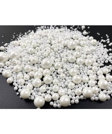 Edible Pearl Sugar Sprinkles White Candy 120g/ 4.2oz Baking Edible Cake Decorations Cupcake Toppers Cookie Decorating Ice Cream Toppings Celebrations Shaker Jar Wedding Shower Party Chirstmas Supplies A white - Buy Online on GoSupps.com