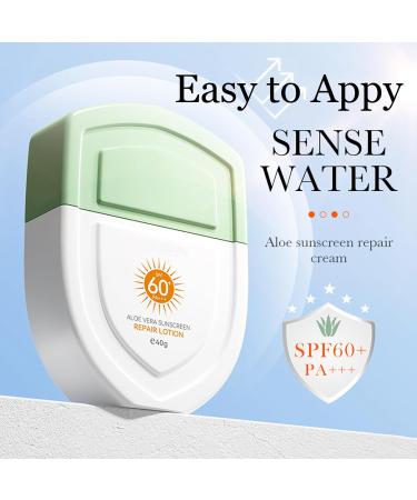 Sunscreen SPF 60+ Aloe Vera Sun Cream Isolation Suncreen Face&Body Sun Protection Sun Cream Against UVA UVB Sun Protects Against Sun Exposure Easy to Apply Waterproof Moisturizing Sun Cream PA+++ - Buy Online on GoSupps.com