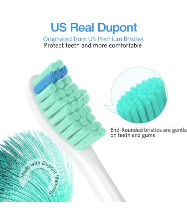 Senyum Replacement Toothbrush Heads for Philips Sonicare E-Series - Compatible with Sonicare Essence Electric Toothbrush - 4 Pack - Buy Online on GoSupps.com