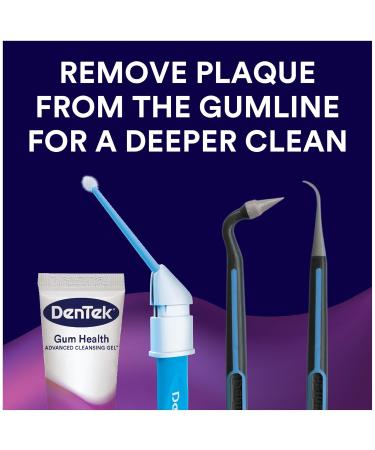 DenTek Gum Health Advanced Cleaning Kit | Oral Care Hygiene Tools - Gum Cleansing Gel Massager & Plaque Scraper - Buy Online on GoSupps.com