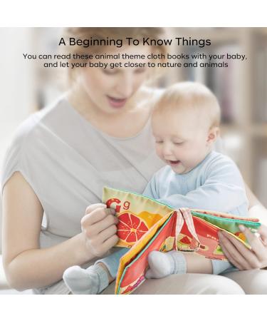 6 Pcs Baby Books Toys 0-6 Months Soft Chewing Cloth Book Set Bath Toys for Infants 6-12M Crinkle Paper Baby Sensory Educational Learning Toys for Boy Girl - Buy Online on GoSupps.com