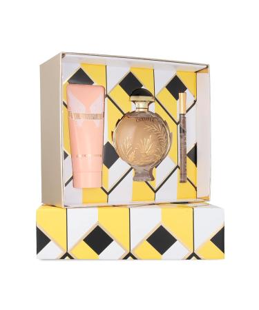Paco Rabanne Olympea Solar for Women - 3 Pc Gift Set 2.7oz EDP Intense Spray 0.34oz EDP Spray 3.4oz Body Lotion - Buy Online on GoSupps.com