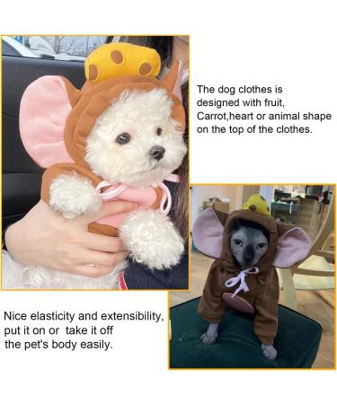 Buy Vitsole Cute Animal Hooded Sweaters for Pets | Cold Weather Outfits for Puppies & Small Dogs - Buy Online on GoSupps.com