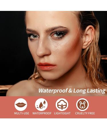 3-in-1 Multi Stick Makeup Set: Lip, Cheek, and Highlighter Stick - Waterproof and Long Lasting Cream Contour, Bronzer, and Face Makeup Stick - Cruelty-Free (Color Set B) - Buy Online on GoSupps.com