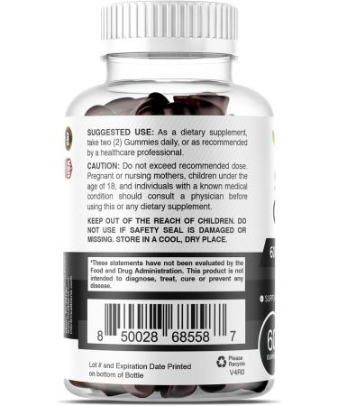 healblend Organic Himalayan Shilajit Gummies 600mg - Optimal Health Energy & Immunity Support for Men & Women Natural Fruit Flavor - 60 Gummy (3) - Buy Online on GoSupps.com