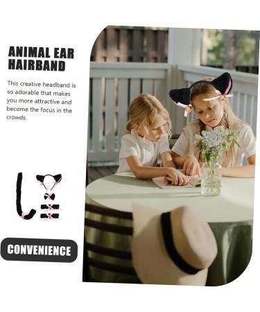 PLAFOPE 1 Set Cat Ears Headband Animals Ear Headband Animals Tail Prop Animal Cosplay Accessories Festival Tail Decor Costume Party Prop Party Decors Dress up Costume Animal Ear Hairband - Buy Online on GoSupps.com
