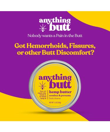 All-Natural Hemorrhoid Treatment Balm | Herbal Anti-Itch Relief for Discomfort Fissures Rashes & Dryness - Moisturizes & Soothes  - Buy Online on GoSupps.com