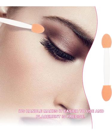 SOESFOUFU 100pcs Double Ended Eyeshadow Brush Sponge Brush Eyeshadow Makeup Tool Dual-side Cosmetic Applicator Sponge Eyeshadow Stick Latex Sponge Cosmetic Tool Makeup Brush 6.5x1.3cm White - Buy Online on GoSupps.com
