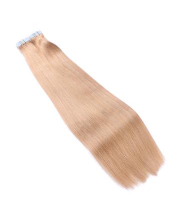 Tape In Hair Extensions #20 Ash Blond 40cm | 100% Remy Real Hair | 50 Bricks 4cm Wide | Adhesive Tresse by Novon Hair Extensions - International Shipping Available - Buy Online on GoSupps.com