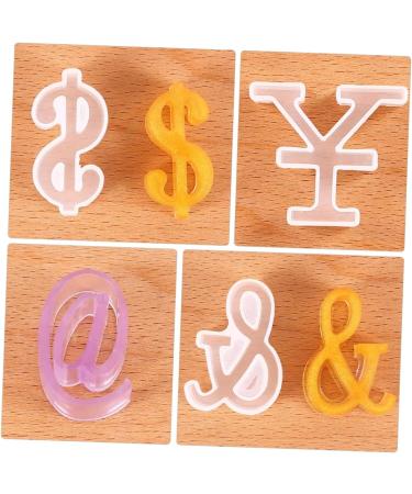 STOBOK 12 Pcs Silicone Mold Silicone DIY Mold DIY Symbol Mold Epoxy Jewelry Molds Gummy Molds Resin Necklace Mold Molds for Concrete DIY Crafts Cake Mold Manual White Silica Gel Whitex3pcs 4.8X4.2CMx3pcs - Buy Online on GoSupps.com