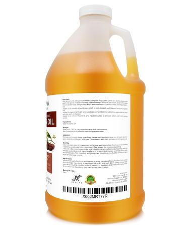 Organic Jojoba Oil USDA Certified - 64 oz | 100% Pure Cold Pressed Hexane Free | Moisturizing Face Hair Body Skin Care - Stretch Marks & Cuticles - Buy Online on GoSupps.com