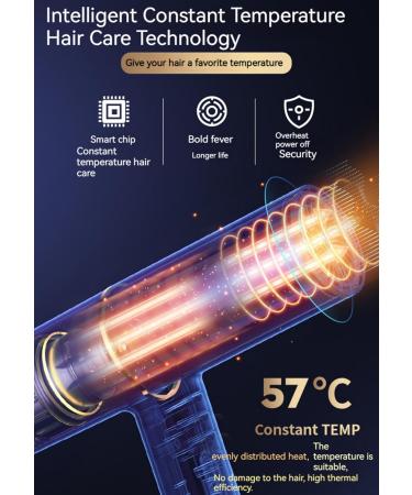 Electric Hair Dryer High-Power Electric Hair Dryer Home Hair Dryer Hot Wind Comb Hair Salon Blowing Comb 3 Mode Wet and Dry (Black) - Buy Online on GoSupps.com