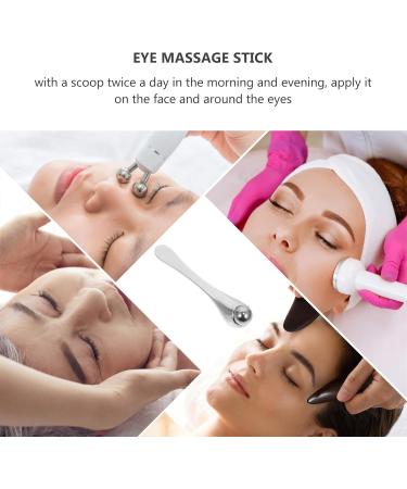 Appareil de Massage Yeux R ducteur de Taches Sombres et Gonflements B tonnet en Alliage Argent Compact et Portable Massage Contour Yeux Relaxant pour Soin du Visage et Fatigue - Buy Online on GoSupps.com